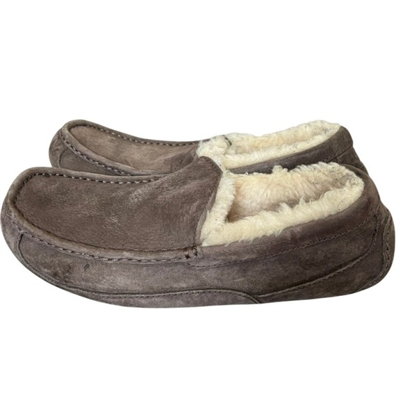 UGG Ansley Slipper Women's Sz‎ 10 Gray Suede Water Resistant Cozy - Picture 1 of 6